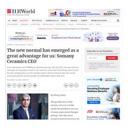 CORPORATE INTERVIEW WITH THE ECONOMIC TIMES HR WORLD | NOV 2021